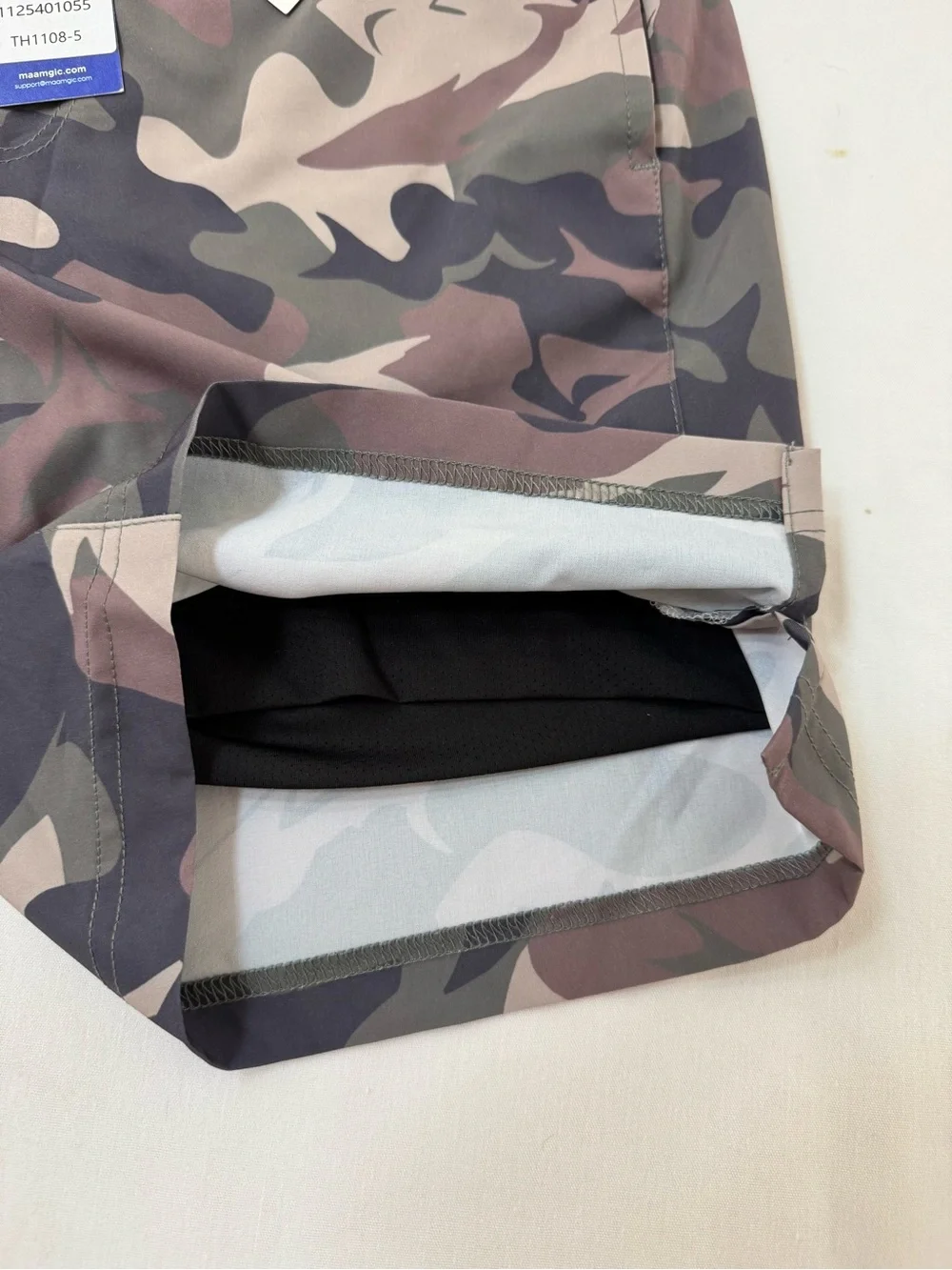 maamgic Mens Swim Trunks Medium NWT Mesh Lining Camo 7